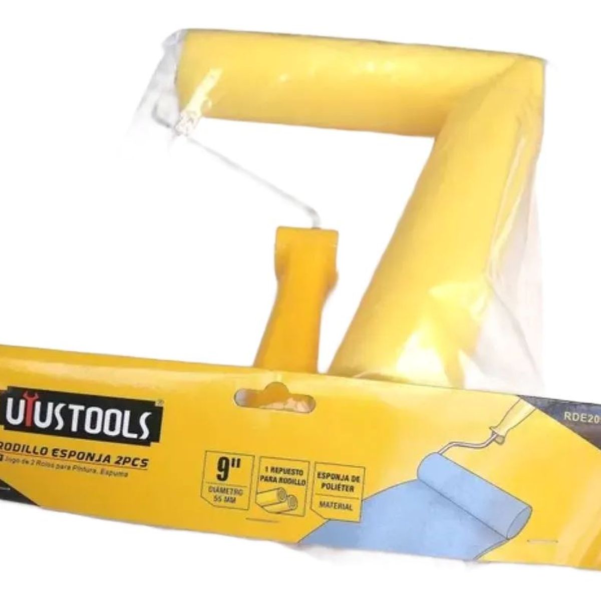 METALFER - Rodillo Pará Pintar +esponga Repuesto De 9 Pulgadas 55 Mm