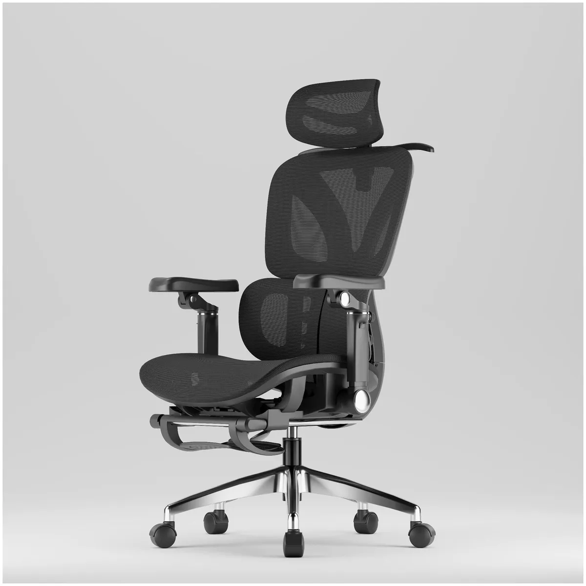 HOMER DESIGN - Silla De Oficina Ergonomica Pata Acero Con Colgador De Ropa Sporte Lumbar H05