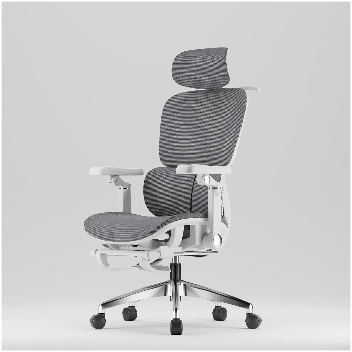 HOMER DESIGN - Silla De Oficina Ergonomica Pata Acero Con Colgador De Ropa Sporte Lumbar H05