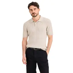 DOCKERS - Sweater Hombre Polo Regular Fit Beige