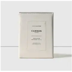 CANNON - Sabanas King 300 Hilos 1oo% Algodon Ecru