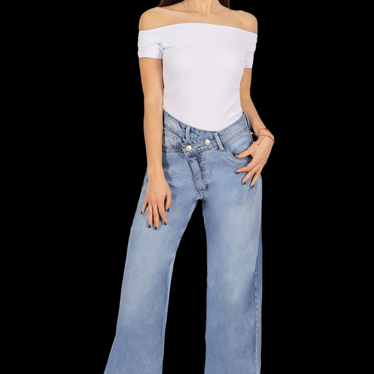 DIVINO JEANS - Jeans Rocio II Celeste Divino Jeans