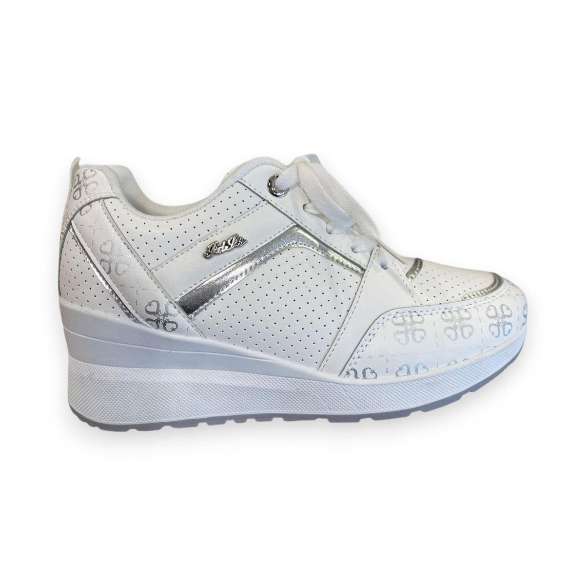 HERIEL - Zapatilla Blanca Plataforma Mujer