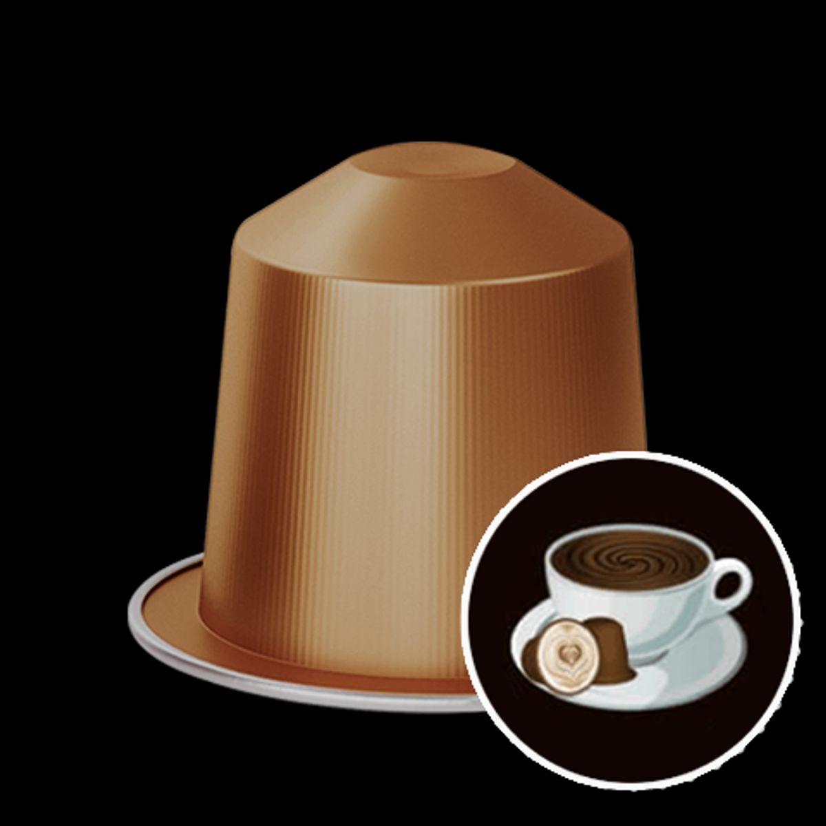 REAL COFFEE - Pack Chocolate Caliente 40 Cápsulas Realcoffee compatible Nespresso