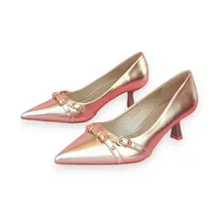 HERIEL - Zapato Dorado Taco Mujer