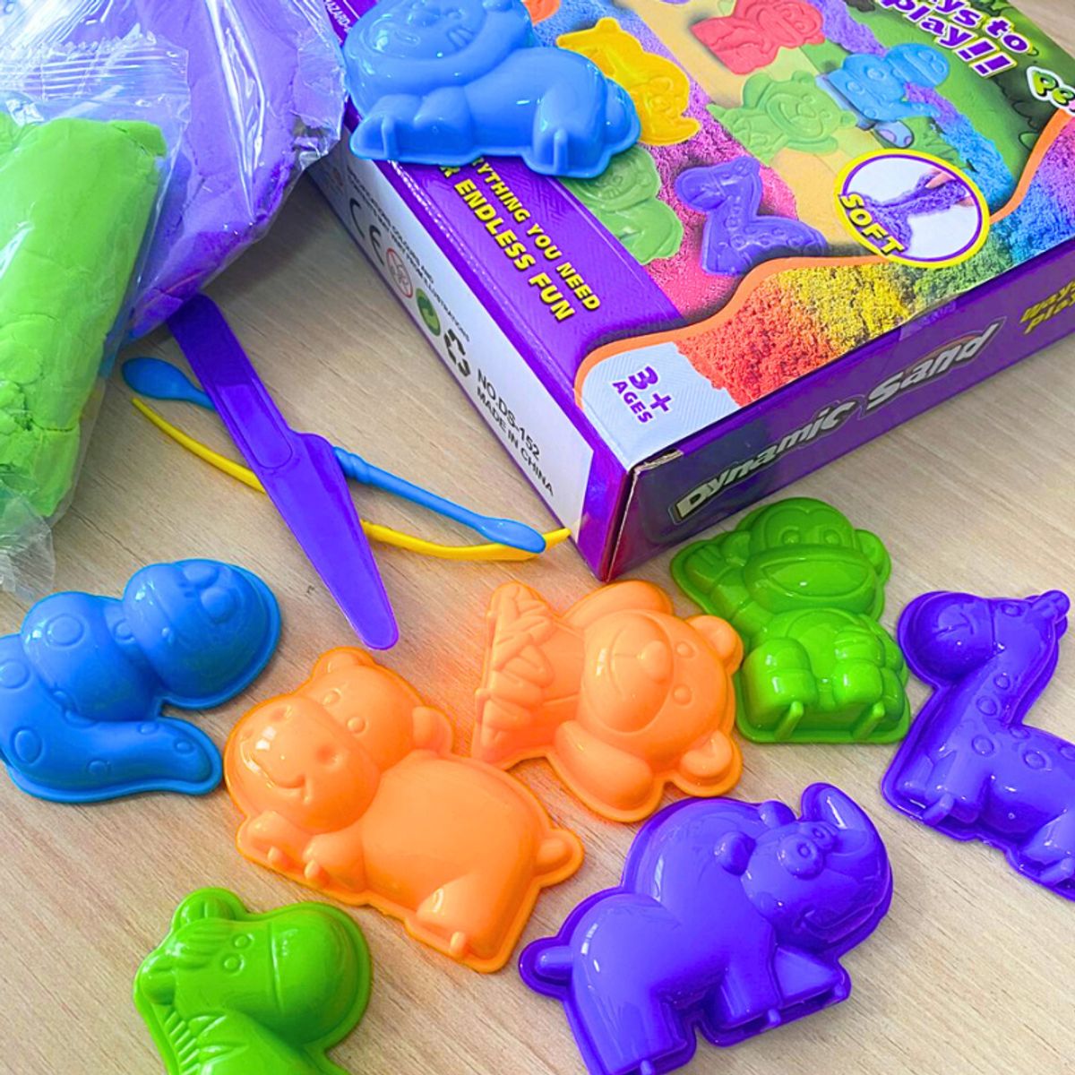 GENERICO - Kit De Arena Mágica Con Moldes Y Herramientas Para Niños