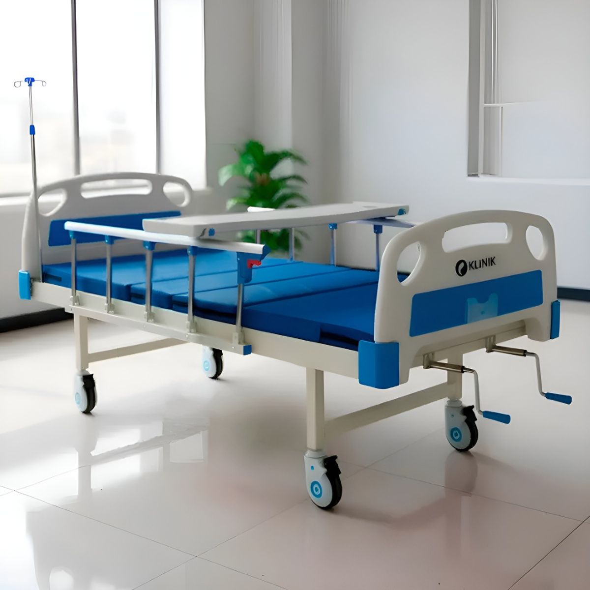 HOMEBRANDT - Cama Clinica Catre Manual Articulado 260kg Colchon Y Bandeja
