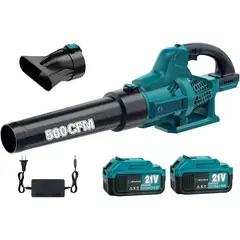 GENERICO - Soplador De Hojas Inalámbrico 500 Cfm 2 Baterías 21v Calidad