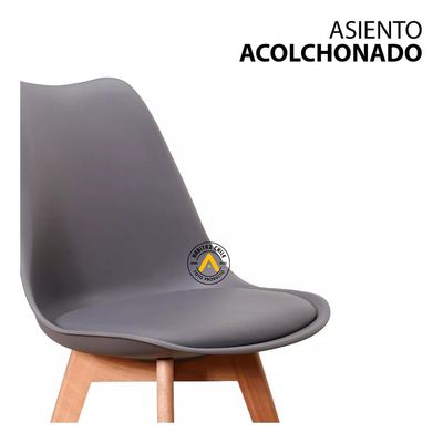 Imagen 2 del producto Silla de comedor acolchada Tulip