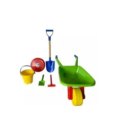 GENERICO - Set Carretilla Infantil Grande + Pala Playera