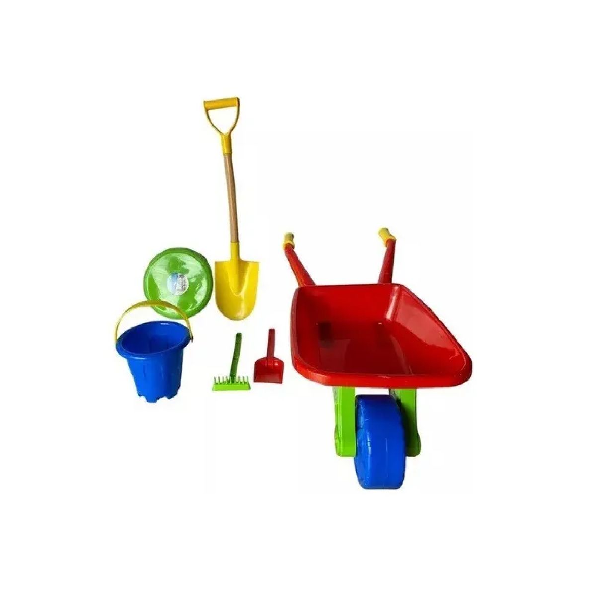 GENERICO - Set Carretilla Infantil Grande + Pala Playera