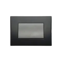 LEXO - Interruptor Embutido Simple Teclón 912 10a Black Andes Armado Metal -