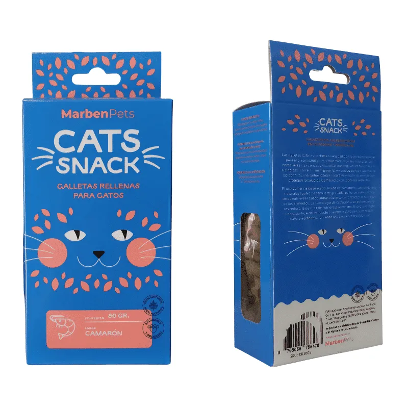 CATS - Galletas Cats Snack Rellenas Camaron Para Gato 80gr