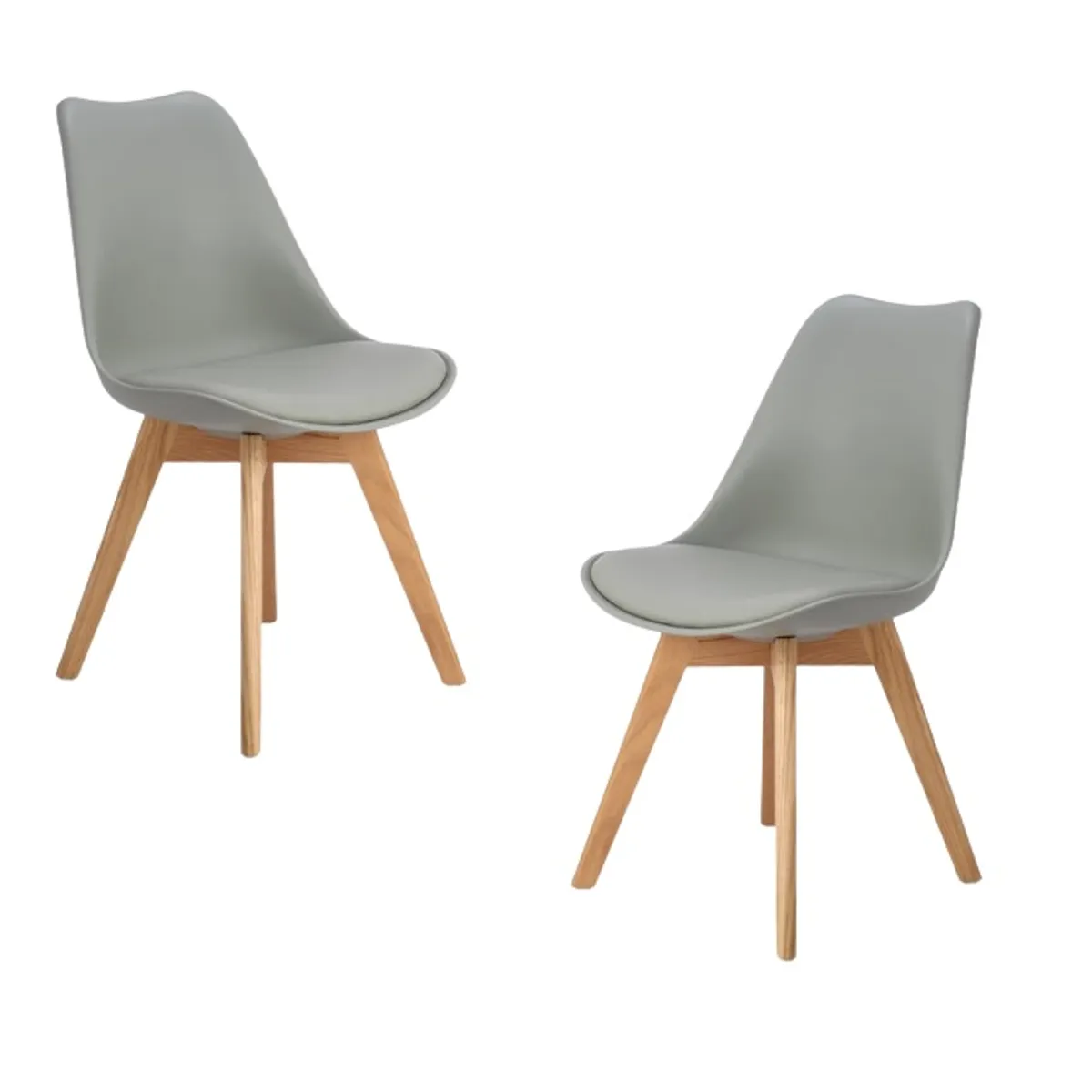 HABITA2 CHILE - Pack de 2 sillas de comedor acolchada Tulip