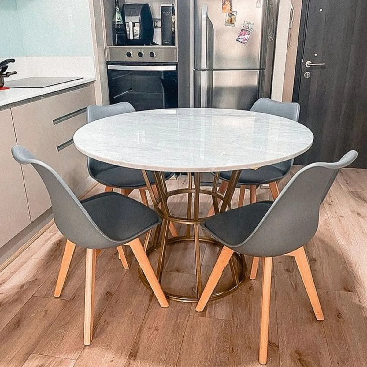 HABITA2 CHILE - Pack de 2 sillas de comedor acolchada Tulip