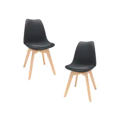 HABITA2 CHILE - Pack de 2 sillas de comedor acolchada Tulip