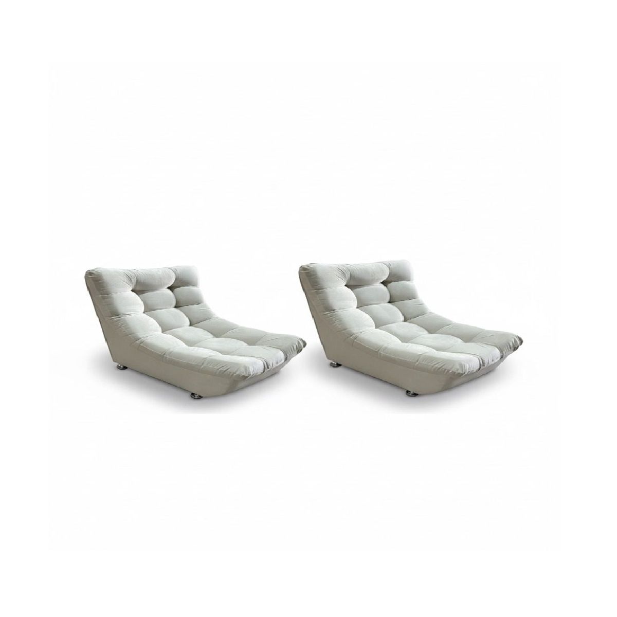 GENERICO - PAR 2 DESCANSO CURVO BEIS FELPA