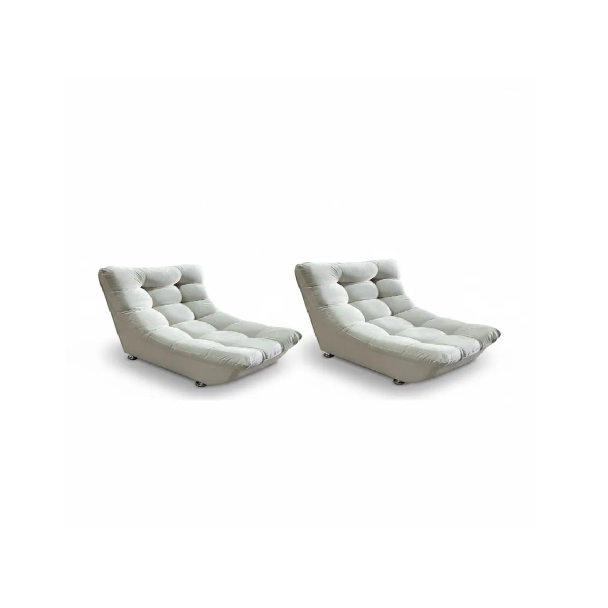 GENERICO - PAR 2 DESCANSO CURVO BEIS FELPA