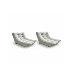 GENERICO - PAR 2 DESCANSO CURVO BEIS FELPA