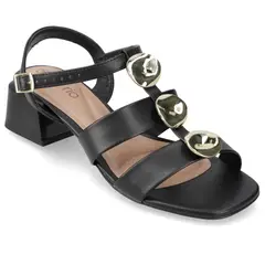 BEIRA RIO - Sandalia Taco Ancho 3 cm Negro