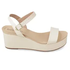 BEIRA RIO - Sandalia Taco Cuña Blanco