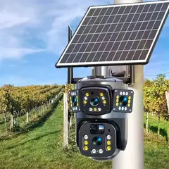 GENERICO - Cámara Vigilancia Solar Wifi Exterior Seguimiento Automático