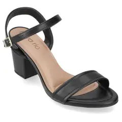 BEIRA RIO - Sandalia Taco Ancho 7 cm Negro