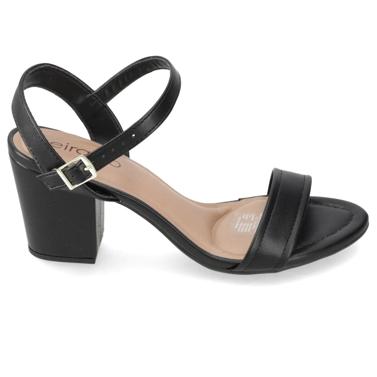 BEIRA RIO - Sandalia Taco Ancho 7 cm Beira Rio Negro
