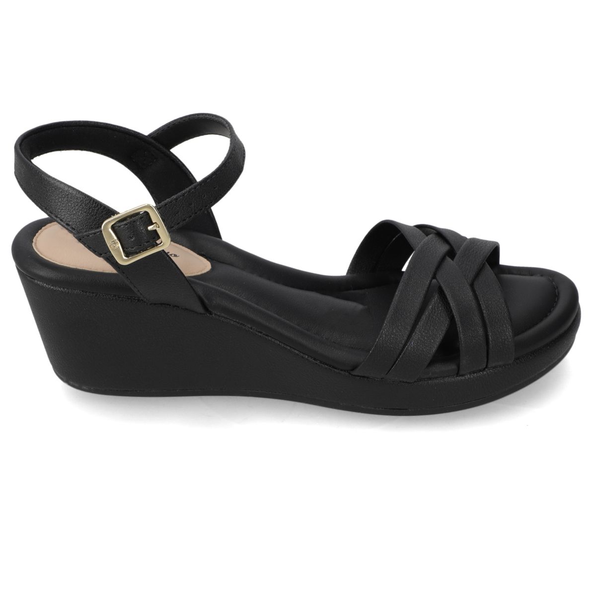 MODARE - Sandalia Taco Cuña Modare Negro