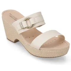 MODARE - Sandalia Taco Cuña Blanco