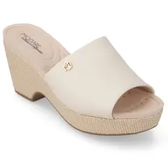 MODARE - Sandalia Taco Cuña Blanco