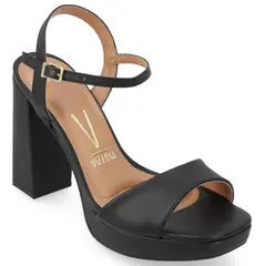 VIZZANO - Sandalia Taco Ancho 10 cm Negro