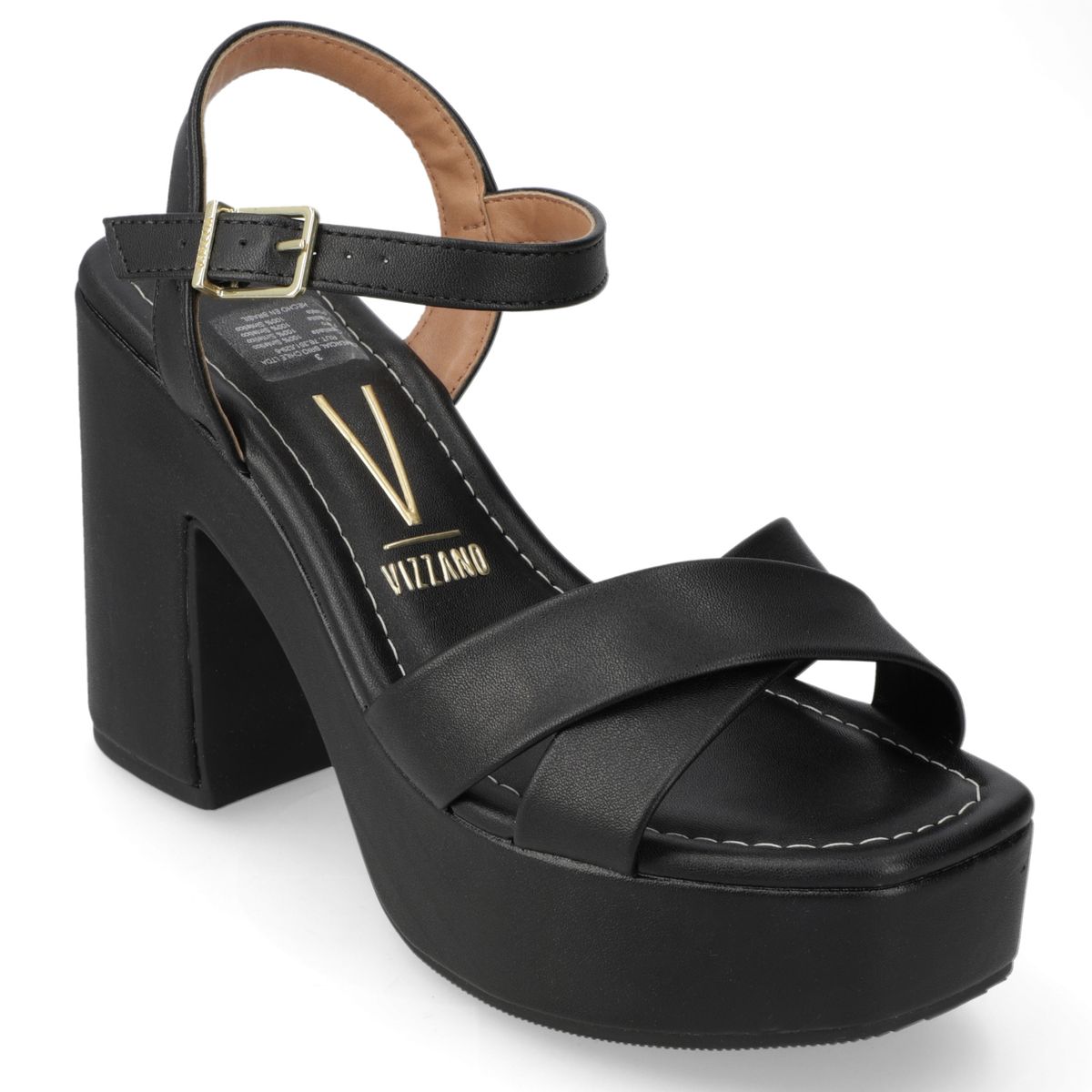 VIZZANO - Sandalia Taco Ancho 10 cm Vizzano Negro