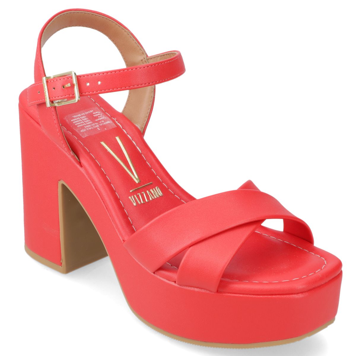 VIZZANO - Sandalia Taco Ancho 10 cm Vizzano Rojo