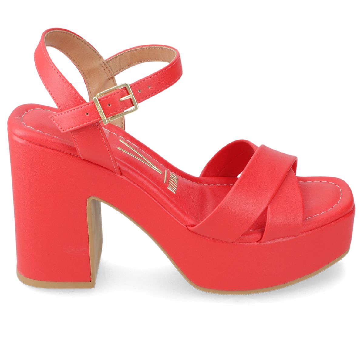 VIZZANO - Sandalia Taco Ancho 10 cm Vizzano Rojo