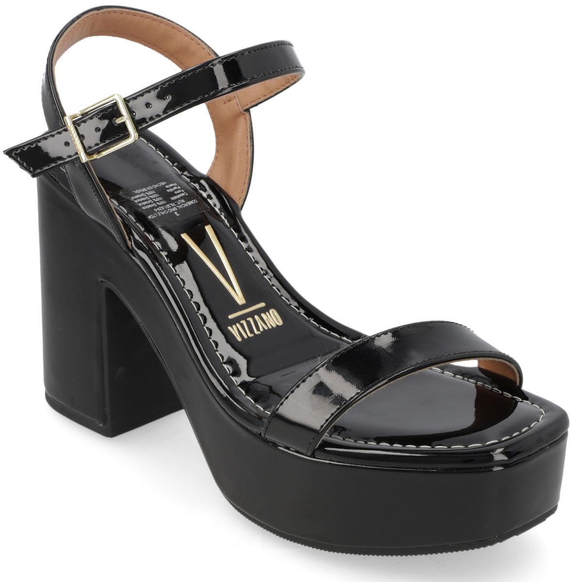 VIZZANO - Sandalia Taco Ancho 10 cm Vizzano Negro