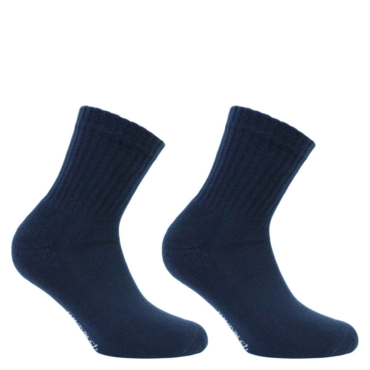 MONARCH - 2 Pares Calcetines Algodón Deportivo Liso Monarch