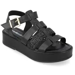 MOLECA - Sandalias Plataforma Negro