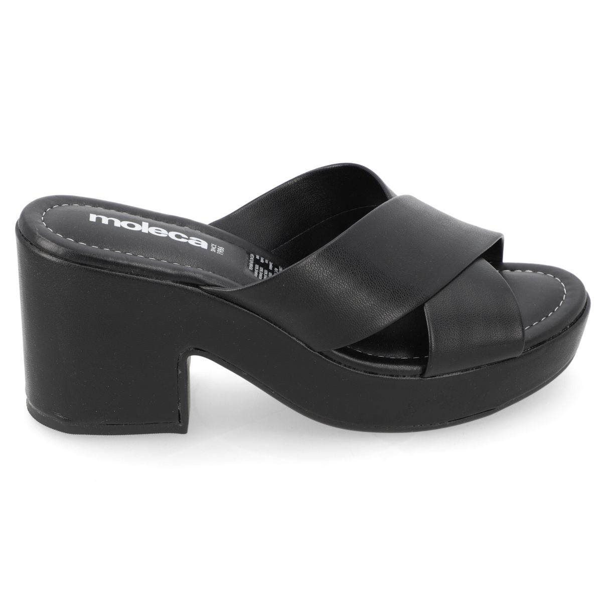 MOLECA - Sandalia Taco Moleca Negro