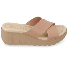 MOLECA - Sandalia Taco Cuña Beige