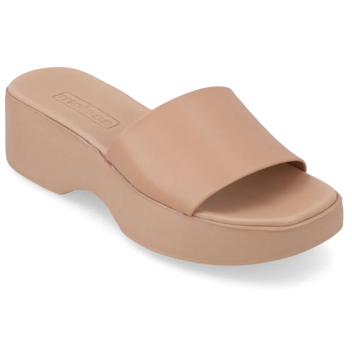 MOLECA - Sandalia Plataforma Moleca Beige