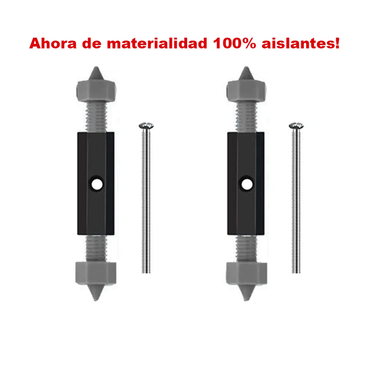 GENERICO - Par de Tornillos reparadores cajas eléctricas de 50 - 62mm alto universal