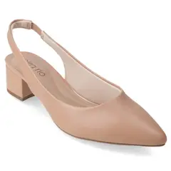 BEIRA RIO - Zapato Taco Ancho 5 cm Beige