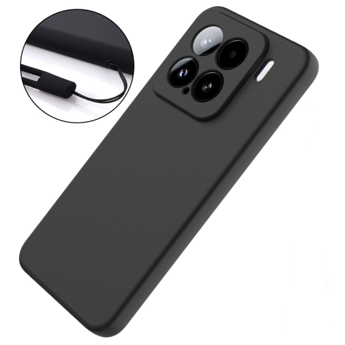 JOIGO - Carcasa Funda Para Xiaomi 15 Goma Negro