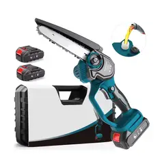 GENERICO - Motosierra Inalambrica de 8 Herramienta Electrica a bateria