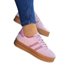 HERIEL - Zapatilla Rosa Plataforma Mujer