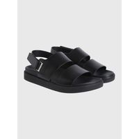 Sandalias Planas Ajustables Negro