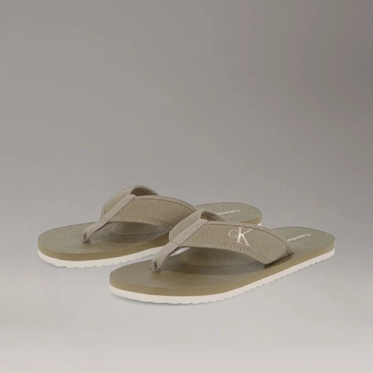 CALVIN KLEIN - Sandalias de Lona Beige Calvin Klein