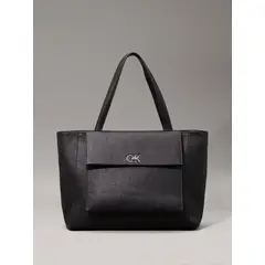 CALVIN KLEIN - Cartera Tote Ck Medium Negro