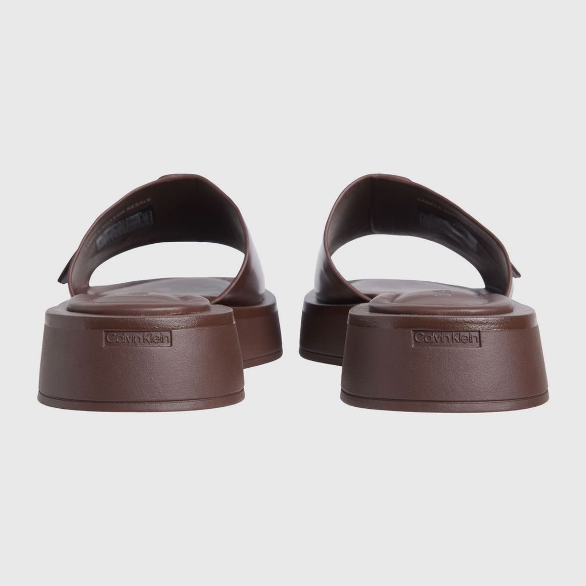 CALVIN KLEIN - Sandalias de Cuero Flatform